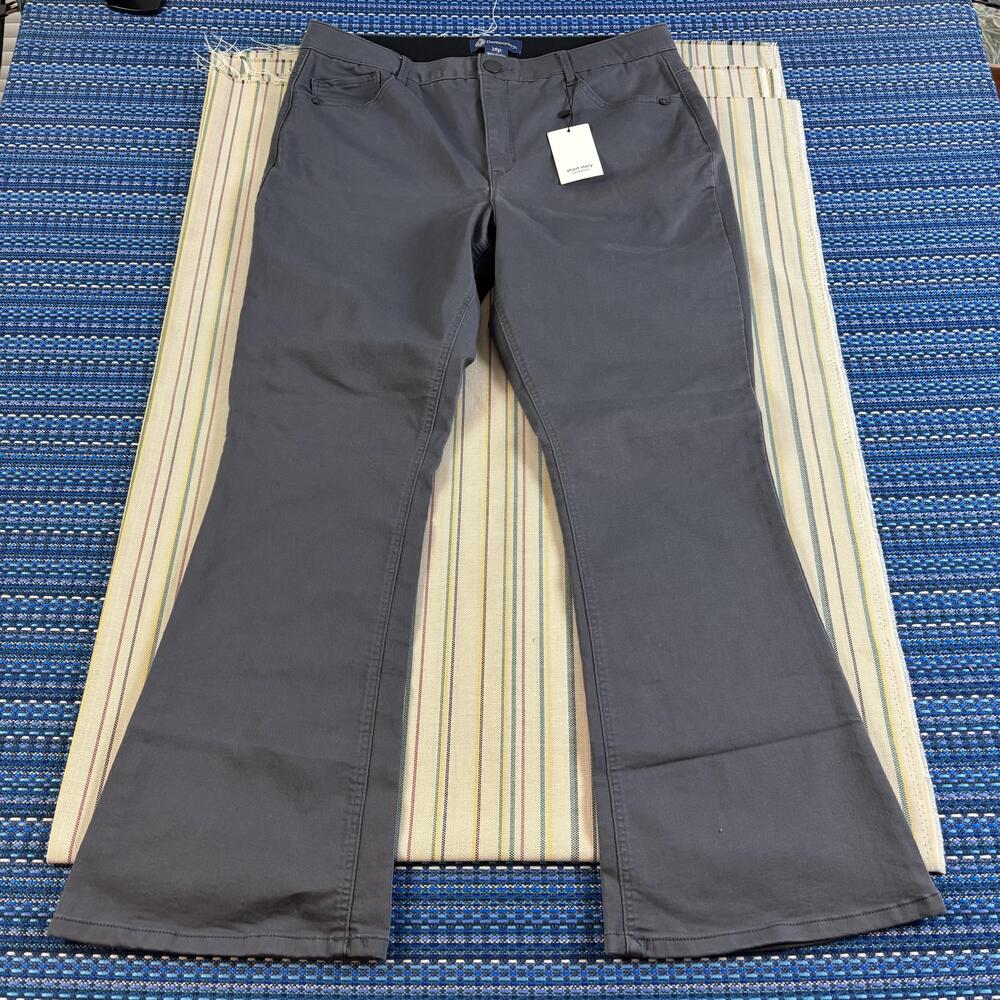 Democracy Jeans Womens 16P Gray Mid Rise Flare Ab-solution Stretch New Tags